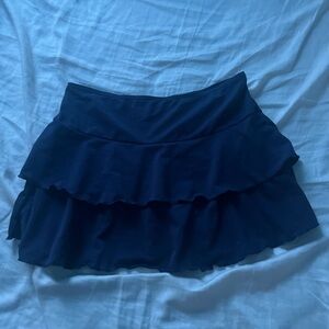Cat & Jack Blue Mini Skater Skirt with Ruffled Tiers